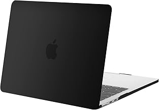 MOSISO MacBook Air 13 Inch Case for M3/M2, Protective Hard Shell Cover, Black