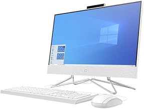 HP 22" All-in-One Desktop PC Computer, AMD Athlon, 256GB SSD