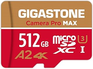 GIGASTONE 512GB Micro SD Card for Drones - 4K, 160MB/s Speed