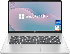 HP 17t Intel i7 Laptop Computer - Windows 11, 16GB RAM, FHD