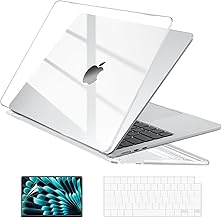 EooCoo Case for MacBook Air 15" M3/M2, Clear Hard Shell + Keyboard Cover