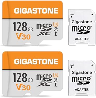 GIGASTONE 128GB Micro SD Card Pack for Best Drones & Cameras