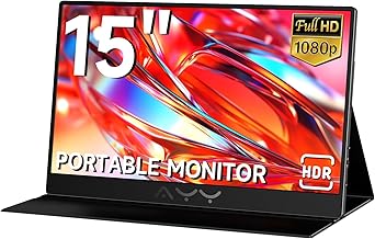 AYY 15" FHD Portable Monitor for Desktop PC Gaming