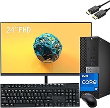 Dell OptiPlex 7040 SFF Desktop PC with 24" FHD Monitor - Best Desktop PC