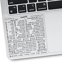 Synerlogic MacBook Shortcuts Sticker | macOS Keyboard Cheatsheet for Apple Laptop