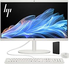 HP 22 Aura All-in-One Desktop PC for Seamless Streaming and More