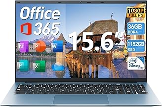 Powerful Windows 11 Laptop - 36GB RAM, Best Notebook Computer