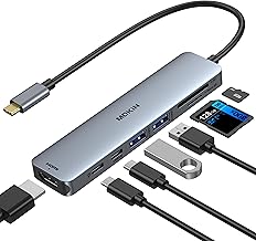 MOKiN 7-in-1 USB C Hub for MacBook Pro/Air, HDMI, SD/TF, 100W PD