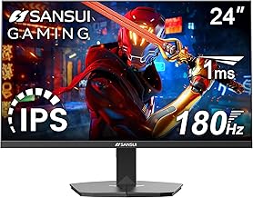 Best Desktop PC Monitor: SANSUI 24" 180Hz, 1ms, IPS Display