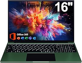 16-Inch Laptop Computer - 12GB RAM, 256GB Storage, FHD Display