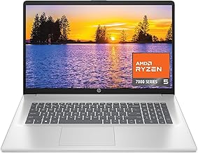 HP 17.3" FHD Windows 11 Laptop with Ryzen 5, 16GB RAM