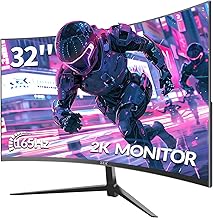 Best Desktop PC: ZZA 32" QHD Curved Gaming Monitor 165Hz