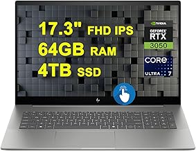 HP Envy 17 Touchscreen Laptop: 64GB RAM, 4TB SSD, Win11