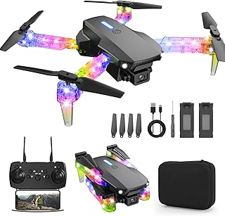 Light Up Foldable Drone with Camera 1080P - Best Starter Drone