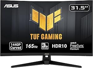 Best Desktop PC: ASUS TUF 32" 165Hz Curved Gaming Monitor