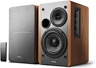 Edifier R1280T Bookshelf Speakers - 42W RMS, Wooden Sound Bar for TV