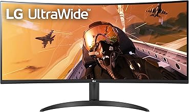 LG 34-Inch Curved QHD Monitor for Desktop PC Gaming