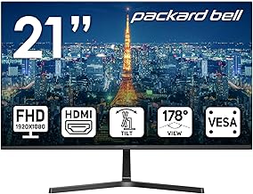 Packard Bell 21" FHD Monitor for Desktop PC, Ultrawide