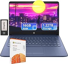 HP 14" HD Laptop with 16GB RAM & 1TB Cloud Storage - Windows 11