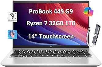 HP ProBook 445 G9 Laptop Computer - 14" FHD Touchscreen, Win 11 Pro