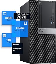 Dell Optiplex 7070 Tower Desktop Computer | Intel i7, 32GB RAM