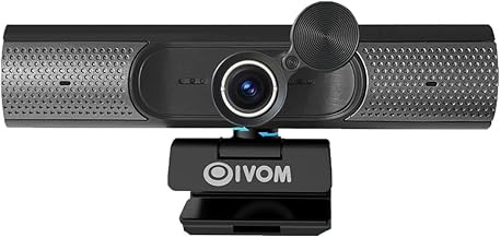 1080P Webcam with Mic & Speaker for Video Conferencing, Plug and Play