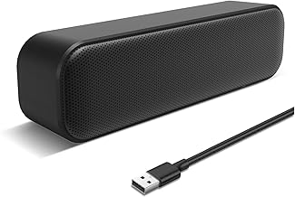 USB Mini Soundbar Speaker - Great Sound Bar for TV & PC