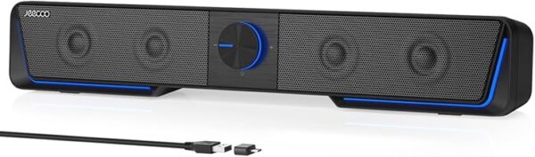 Jeecoo A40 Bluetooth Sound Bar for PC, Desktop, and Laptop