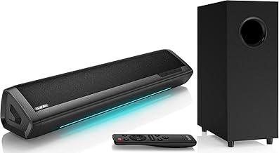 Saiyin Bluetooth Sound Bar for TV with Subwoofer 17-Inch