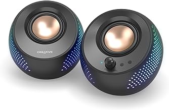 Creative Pebble X 2.0 Speakers - Bluetooth Soundbar with RGB Lights