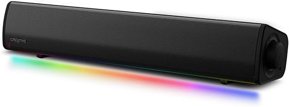 Compact RGB Gaming Sound Bar for TV - Bluetooth Surround Sound