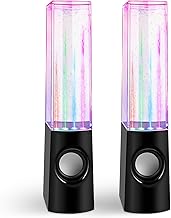 Colorful LED Water Speaker with Sound Bar for TV - Black