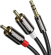 UGREEN 10FT 3.5mm to RCA Cable for TV Speakers & Sound Bar