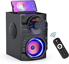 Portable Bluetooth Speakers with Booming Bass & LED Lights