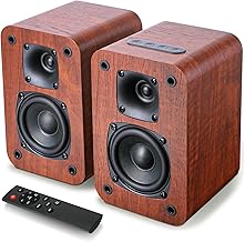 Saiyin Bluetooth Bookshelf Speakers - Best Sound Bar for TV