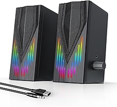 RGB Computer Speakers for PC/Laptop - Bluetooth Soundbar Option