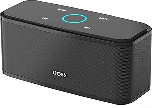 DOSS SoundBox Touch Bluetooth Soundbar, 12W HD Sound, IPX5 Waterproof