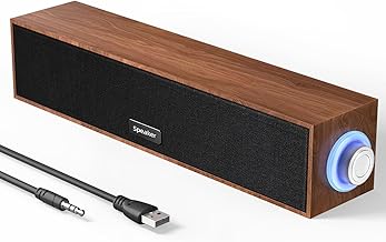 Wooden Multimedia USB Speaker Sound Bar for Desktop & Laptop