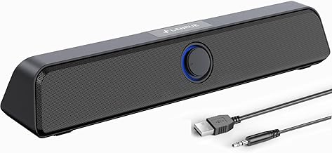 LENRUE 10W Sound Bar Speaker for PC, USB Powered, Plug-N-Play