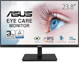 ASUS 23.8" Full HD Monitor with HDMI & USB Hub, Ideal for Sound Bar