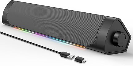 Bluetooth PC Speakers for Desktop - USB-C Adapter Included