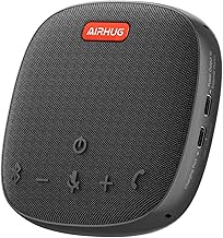 AIRHUG Bluetooth Speakerphone - 360° Voice Pickup & USB-C Sound Bar for TV